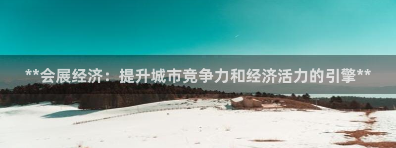 果博注册账号链接：**会展经济：提升城市竞争力和经济活力的引擎**