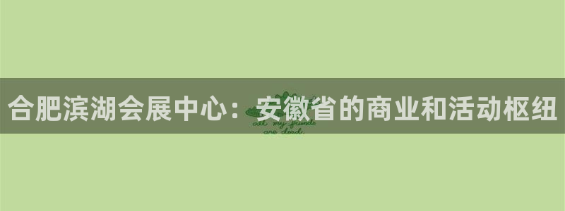 果博东官方网站怎么下载：合肥滨湖会展中心：安徽省的商业和活动枢纽