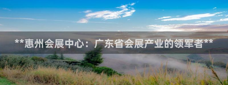 果博公司网站：**惠州会展中心：广东省会展产业的领军者**